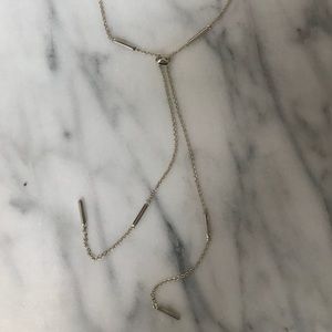 Kendra Scott Y Necklace Gold Adjustable